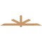 Ekena Millwork Kennewick Timber Gable Bracket, Western Red Cedar, 108"W x 27"H x 5 1/2"D x 5 1/2"F, 6/12 Pitch GBW108X27X0606KEN00SWR - alternate 1